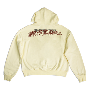THANK FOR THE MEMORIES HOODIE IN CREAM