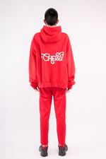 Load image into Gallery viewer, CHERRY DISCOTHEQUE - JOGGER PANTS IN RED
