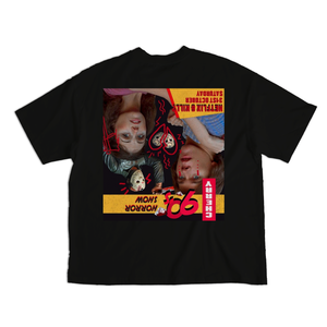 90S NICETIES HORROR SHOW TEE IN BLACK
