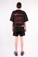 Load image into Gallery viewer, CHERRY DISCOTHEQUE - VIRUS OVERSIZE TEE IN BLACK

