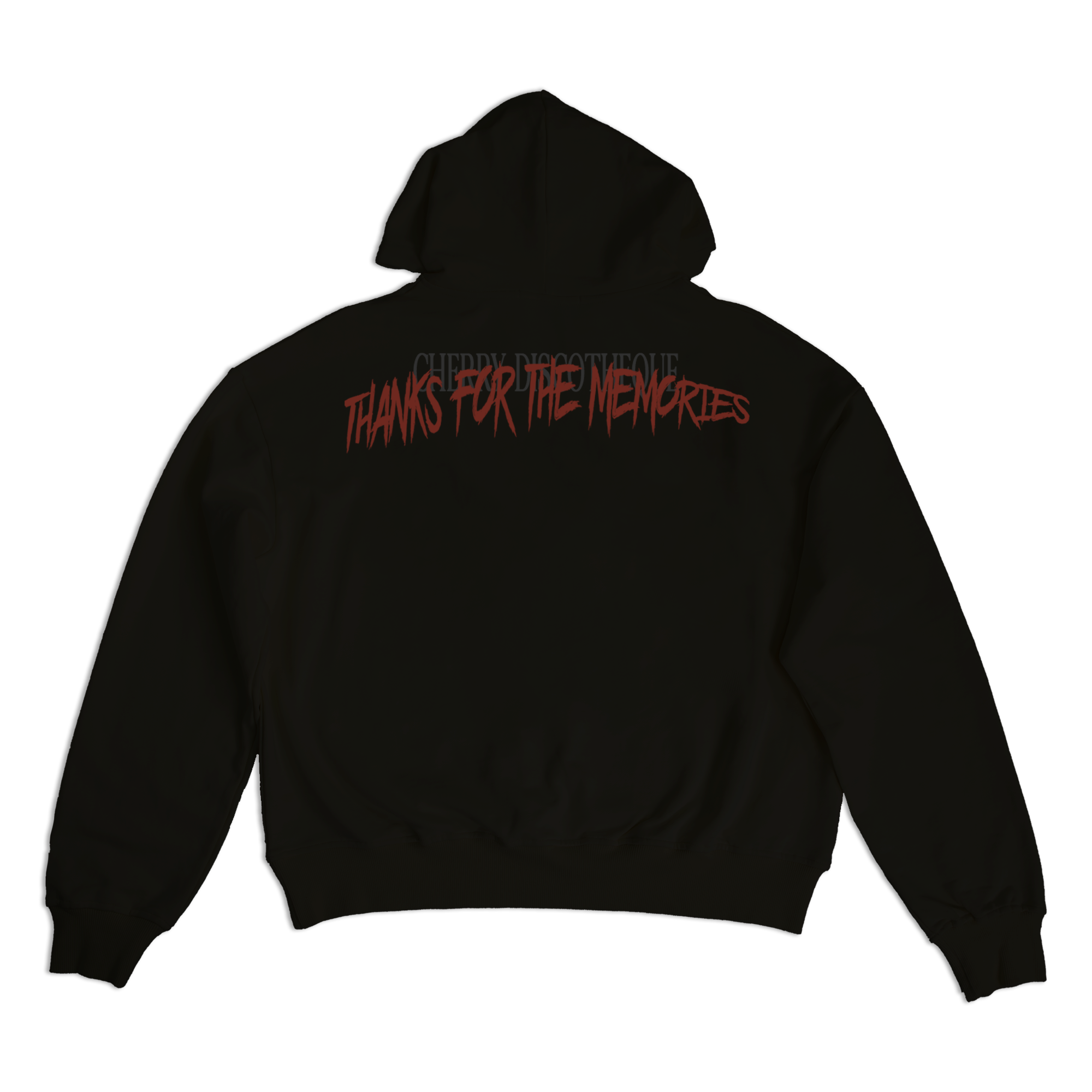 THANK FOR THE MEMORIES HOODIE IN BLACK