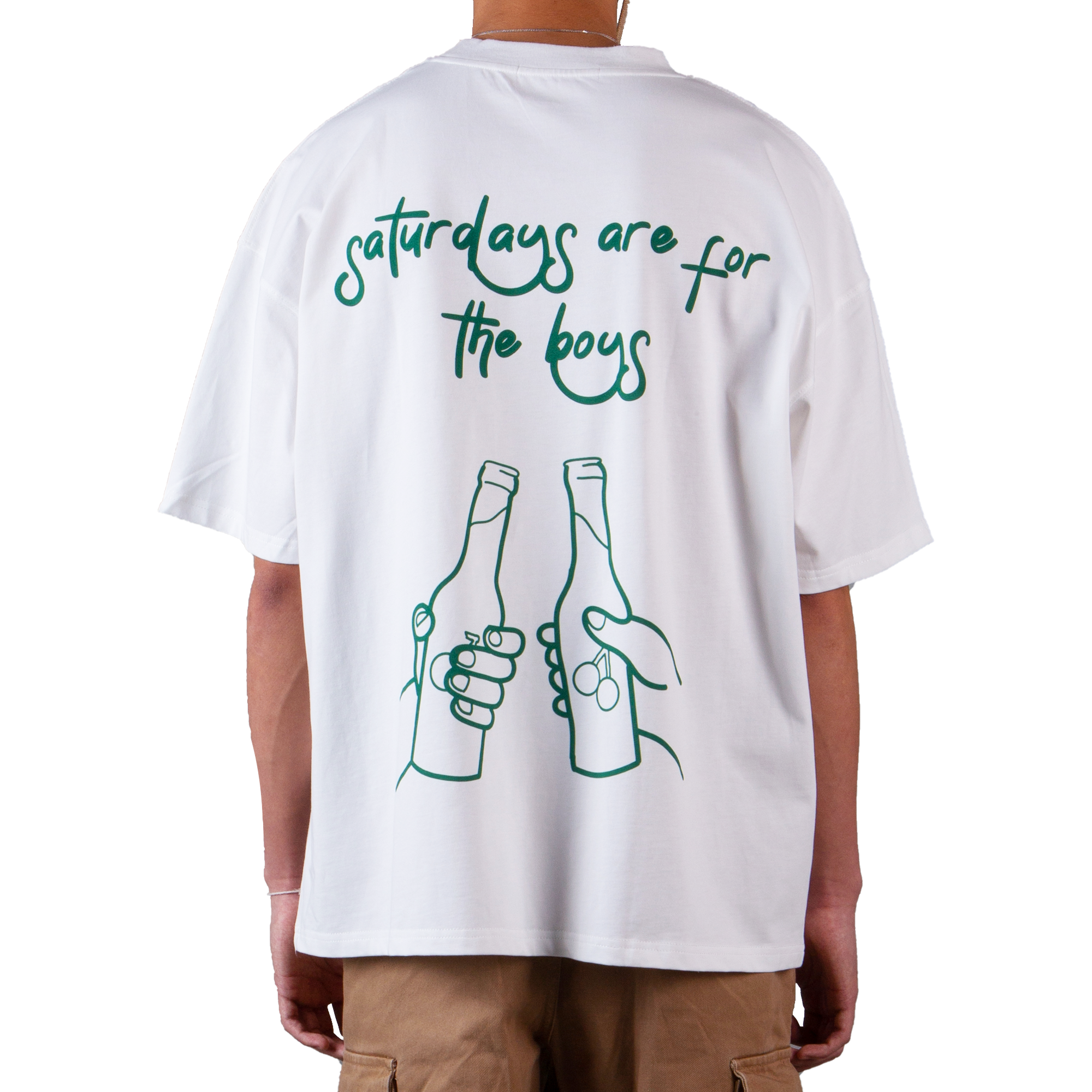 SATURDAY BOYS TEE IN WHITE