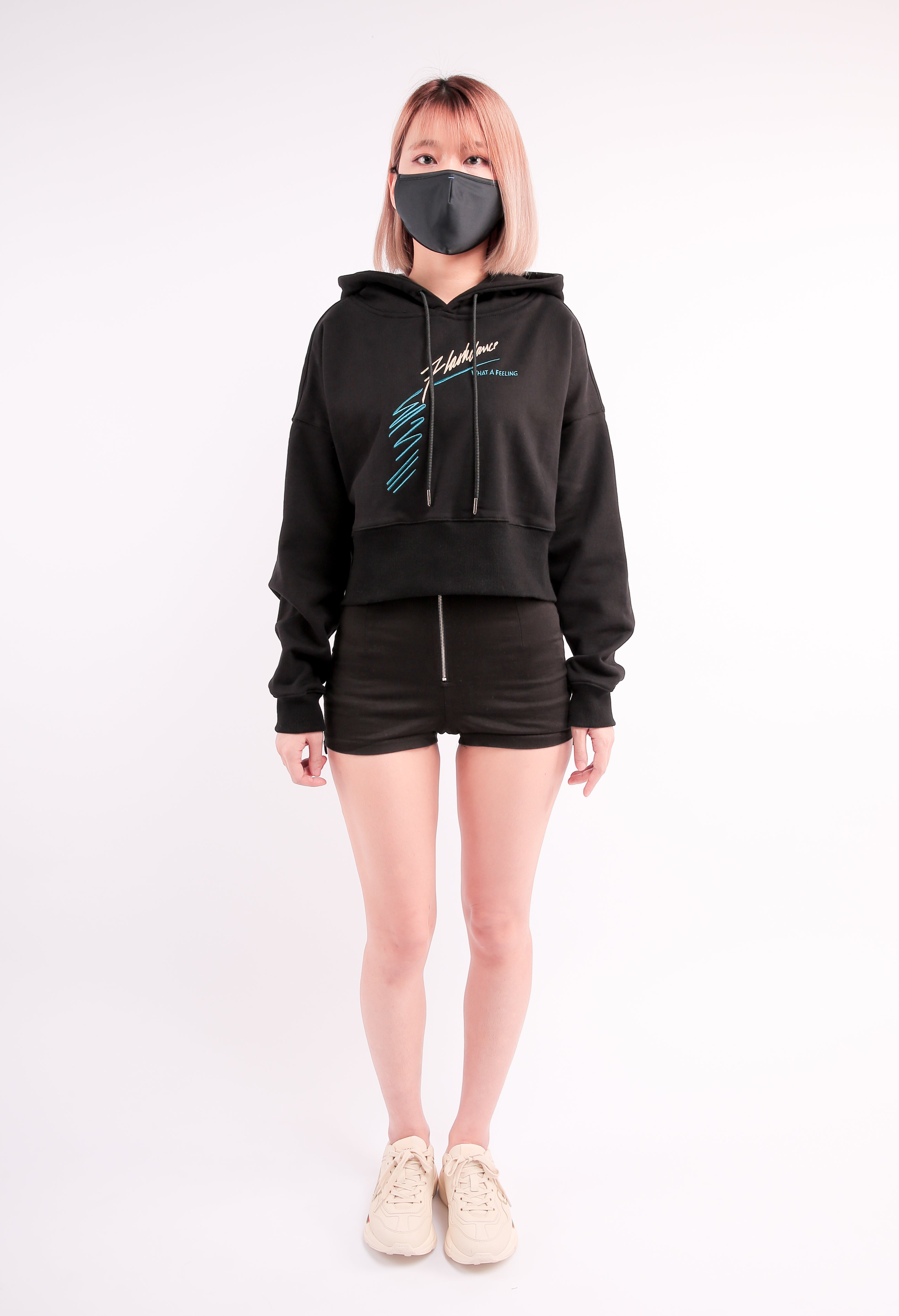 CHERRY DISCOTHEQUE - FLASHDANCE CROP HOODIE