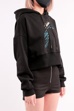 Load image into Gallery viewer, CHERRY DISCOTHEQUE - FLASHDANCE CROP HOODIE
