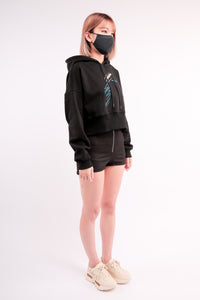 CHERRY DISCOTHEQUE - FLASHDANCE CROP HOODIE