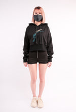 Load image into Gallery viewer, CHERRY DISCOTHEQUE - FLASHDANCE CROP HOODIE
