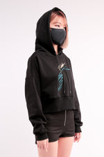 Load image into Gallery viewer, CHERRY DISCOTHEQUE - FLASHDANCE CROP HOODIE
