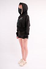 Load image into Gallery viewer, CHERRY DISCOTHEQUE - FLASHDANCE CROP HOODIE
