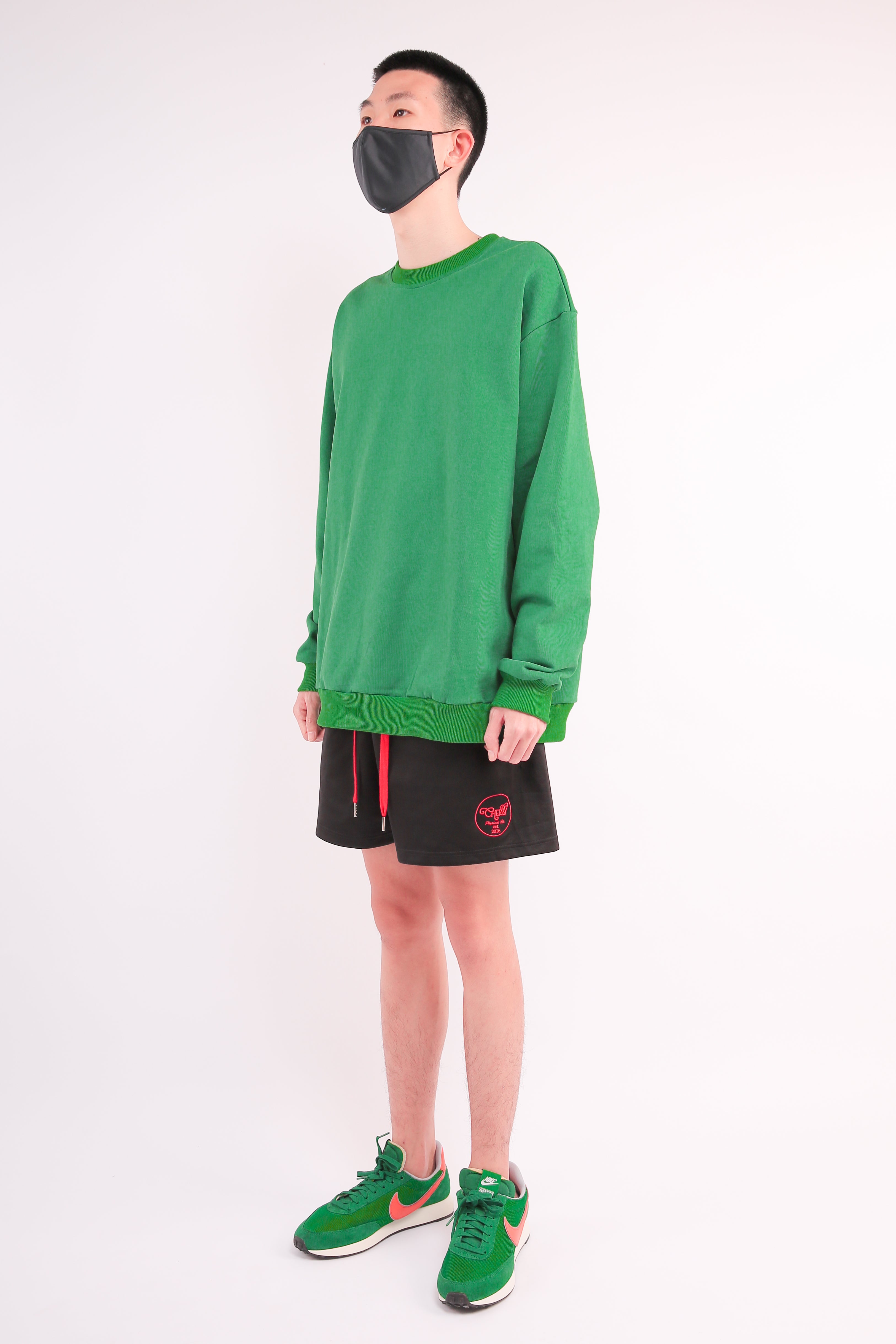 CHERRY DISCOTHEQUE - TOO SAINT SWEATER IN EMERALD GREEN