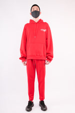 Load image into Gallery viewer, CHERRY DISCOTHEQUE - JOGGER PANTS IN RED
