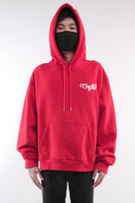 Load image into Gallery viewer, CHERRY DISCOTHEQUE - REFLECTIVE LOGO HOODIE IN CHERRY RED
