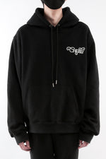 Load image into Gallery viewer, CHERRY DISCOTHEQUE - REFLECTIVE LOGO HOODIE IN ONYX BLACK
