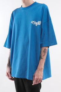 CHERRY DISCOTHEQUE - BIG BOY CUT NASA TEE IN COBALT BLUE