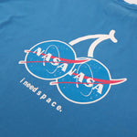 Load image into Gallery viewer, CHERRY DISCOTHEQUE - BIG BOY CUT NASA TEE IN COBALT BLUE
