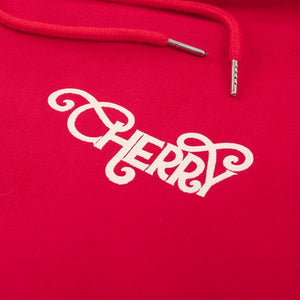 CHERRY DISCOTHEQUE - REFLECTIVE LOGO HOODIE IN CHERRY RED