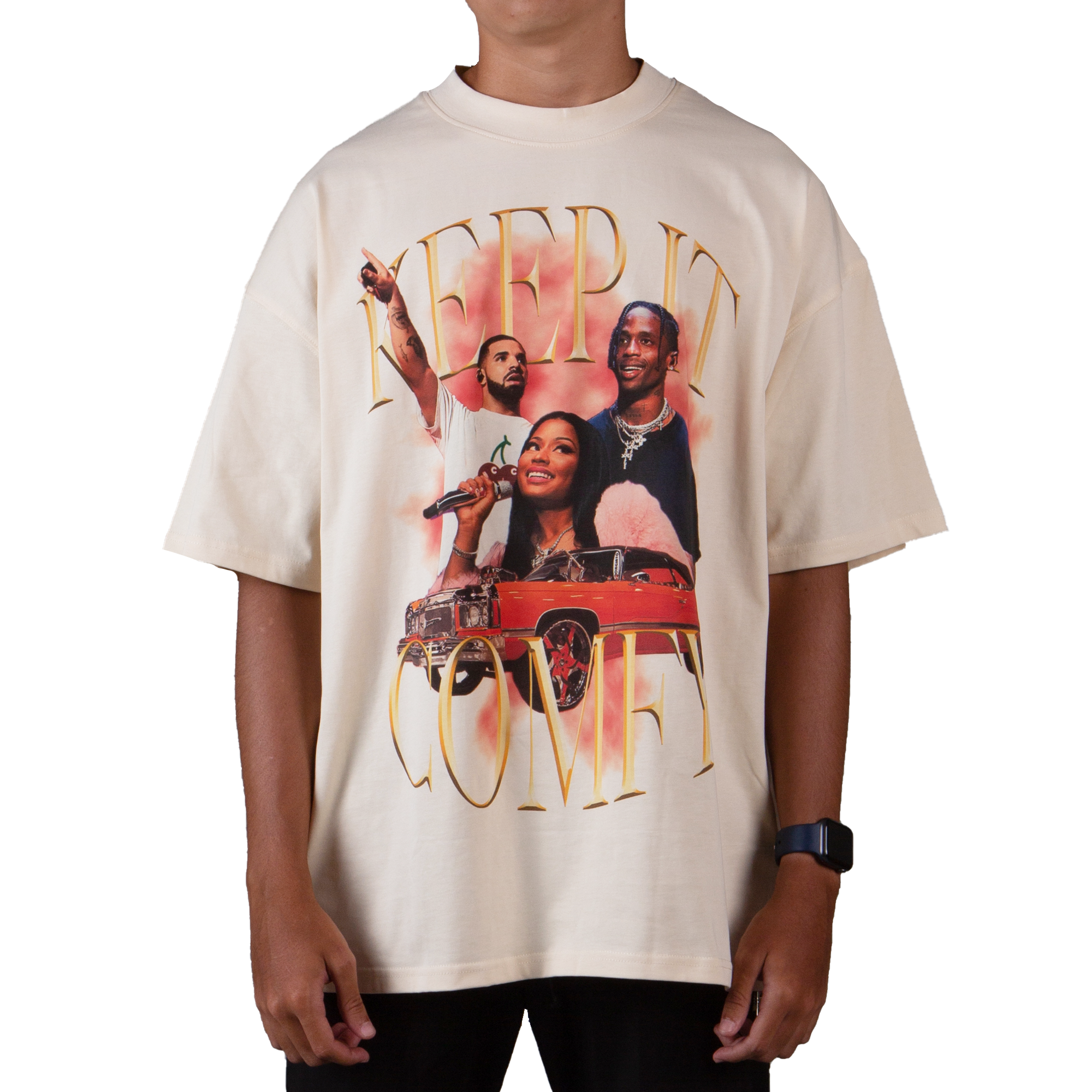 KEEP IT COMFY TEE VOL.1 IN CREAM