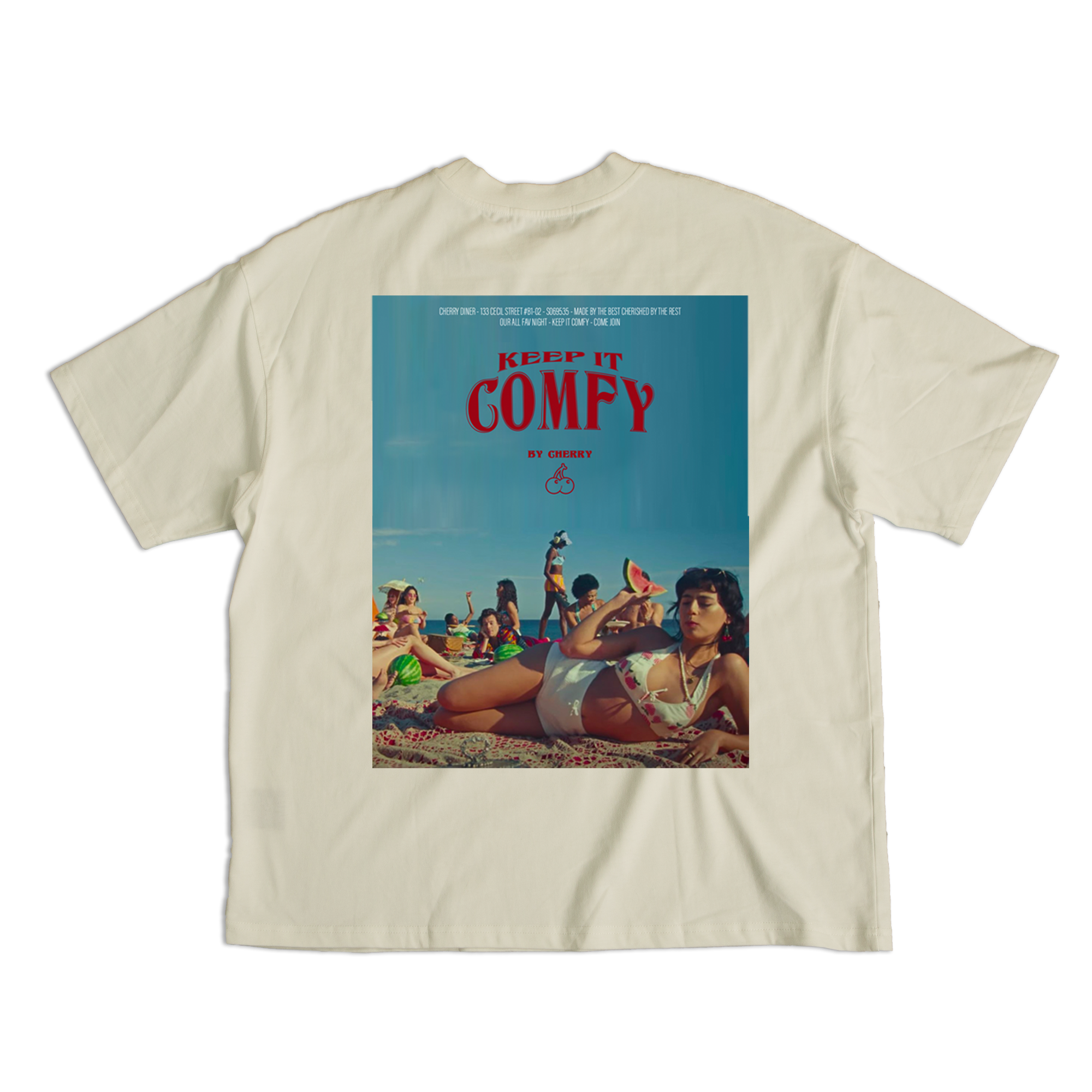 KEEP IT COMFY VOL.2 TEE IN CREAM