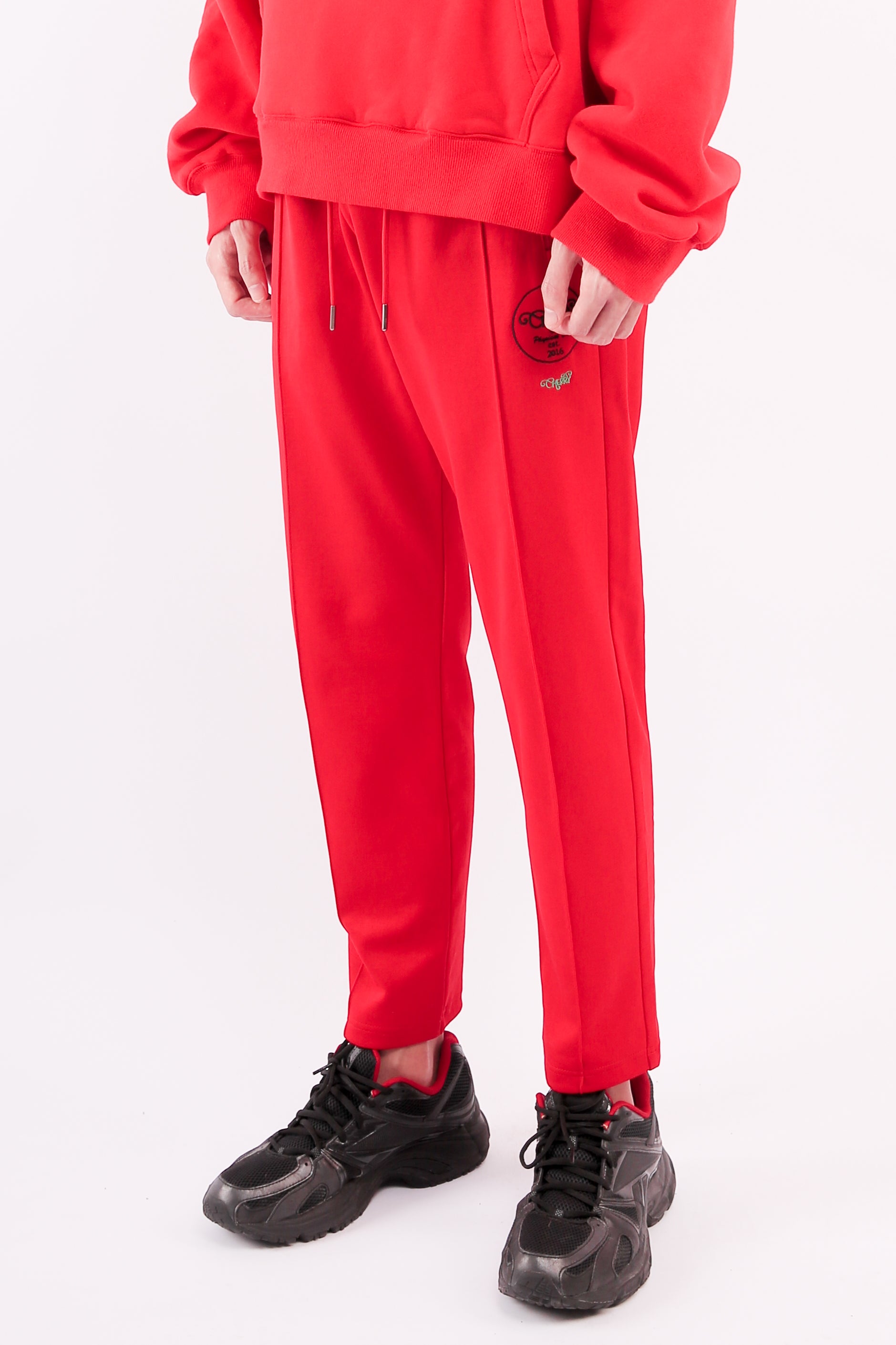 CHERRY DISCOTHEQUE - JOGGER PANTS IN RED