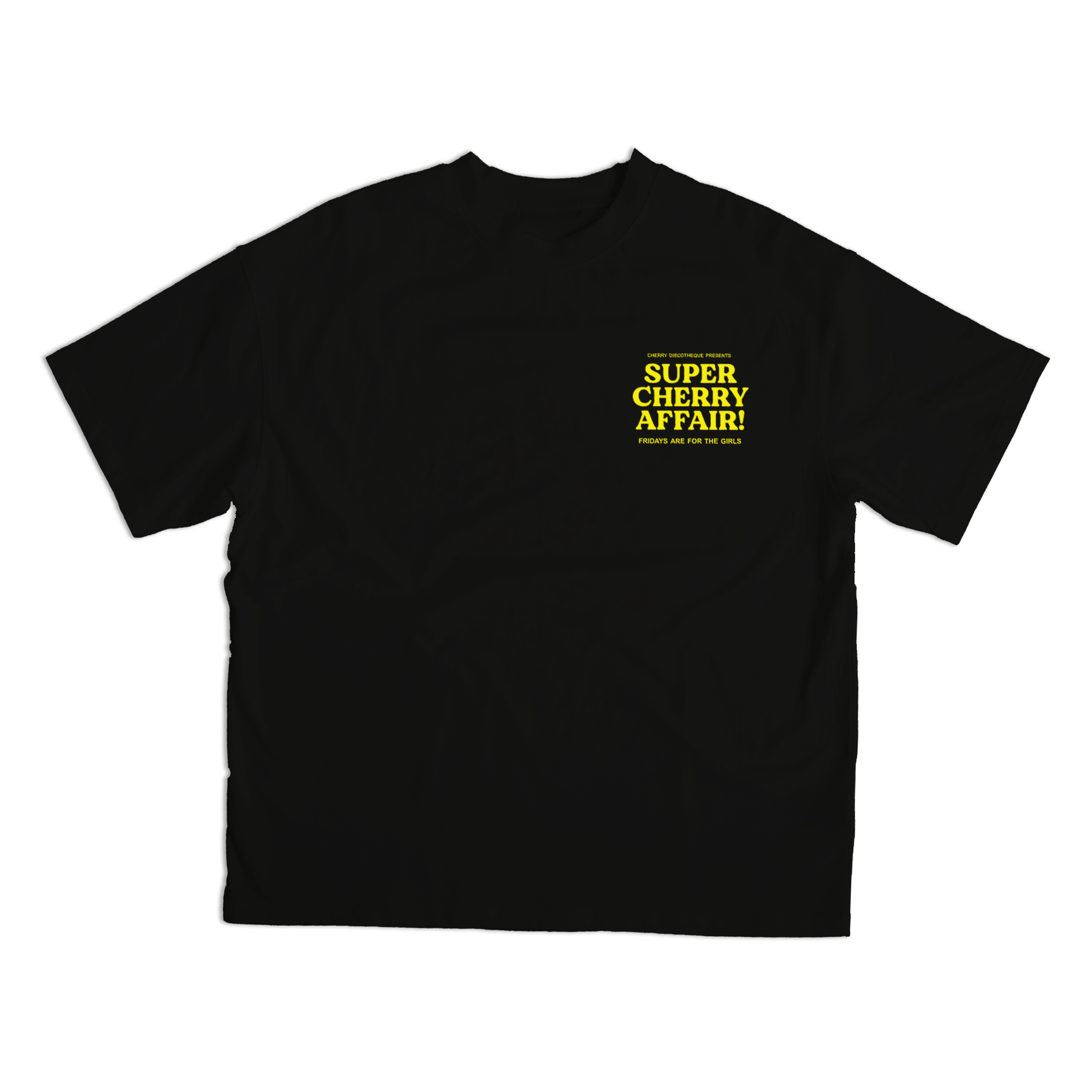 SUPER CHERRY AFFAIR TEE IN BLACK