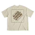 Load image into Gallery viewer, SUPER CHERRY AFFAIR TEE IN CREAM
