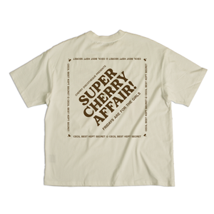 SUPER CHERRY AFFAIR TEE IN CREAM