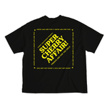 Load image into Gallery viewer, SUPER CHERRY AFFAIR TEE IN BLACK
