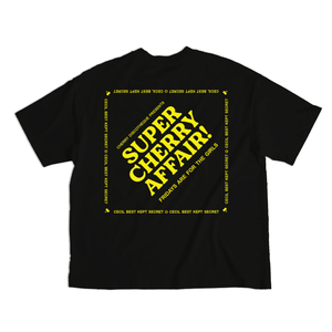 SUPER CHERRY AFFAIR TEE IN BLACK