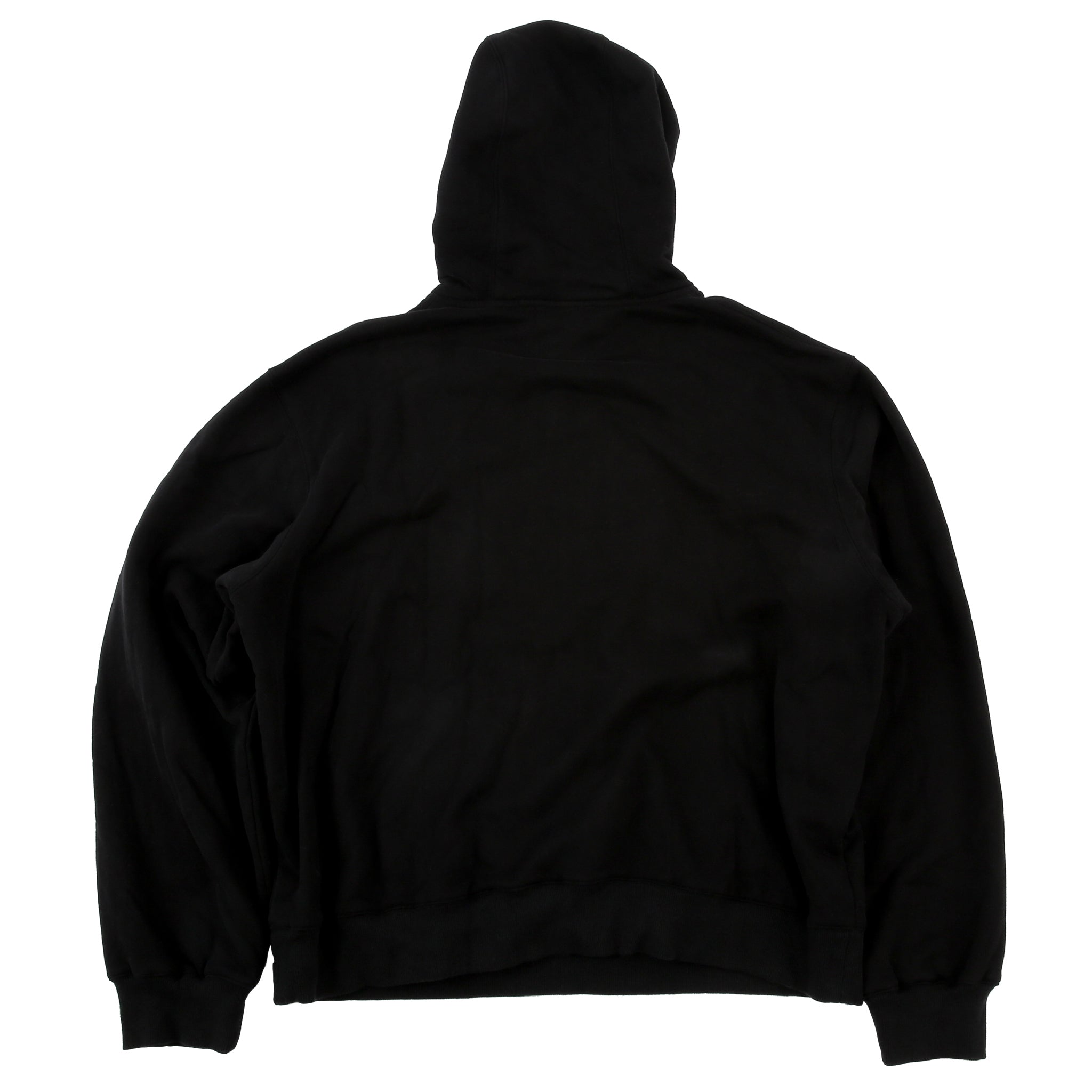 CHERRY DISCOTHEQUE - LOGO HOODIE IN ONYX BLACK WITH RED EMBROIDERY