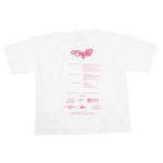 Load image into Gallery viewer, CHERRY DISCOTHEQUE - BIG BOY CUT TOUR TEE IN IVORY WHITE
