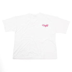 CHERRY DISCOTHEQUE - BIG BOY CUT TOUR TEE IN IVORY WHITE